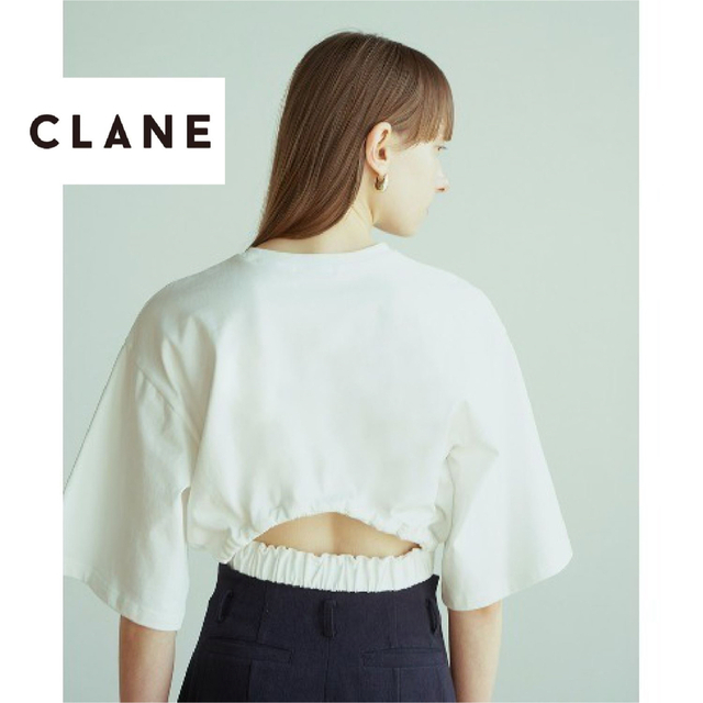 最終値下げ【CLANE】BACK OPEN MINI TOPS Tシャツ ミニT