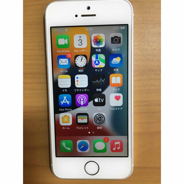 iPhone SE Silver 16 GB docomo