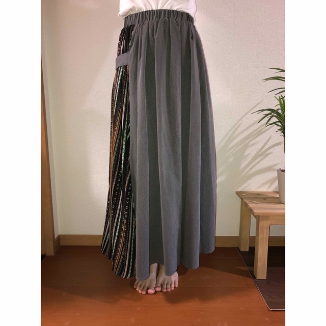 MaterialGirl(マテリアルガール)のMaterial squareロングスカート レディースのスカート(ロングスカート)の商品写真
