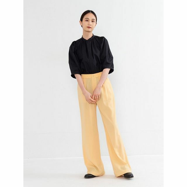 今期・完売・タグ付・HYKEのT/C バルーンスリーブブラウス-eastgate.mk