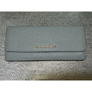 マイケルコース(Michael Kors)のマイケルコース ブルーグレー 長財布 MICHEAL KORS(財布)