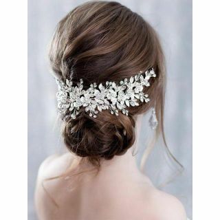 ヘッドドレス ヘアアクセサリー ウェディング シルバー 結婚式 ティアラ(ウェディングドレス)