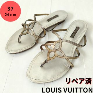 美品】ルイヴィトン タトゥー トングサンダル モノグラム LVロゴ 23cm
