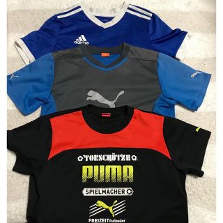 プーマ(PUMA)の【値下げしました】プーマ、アディダスTシャツ160cm3枚セット(Tシャツ/カットソー)