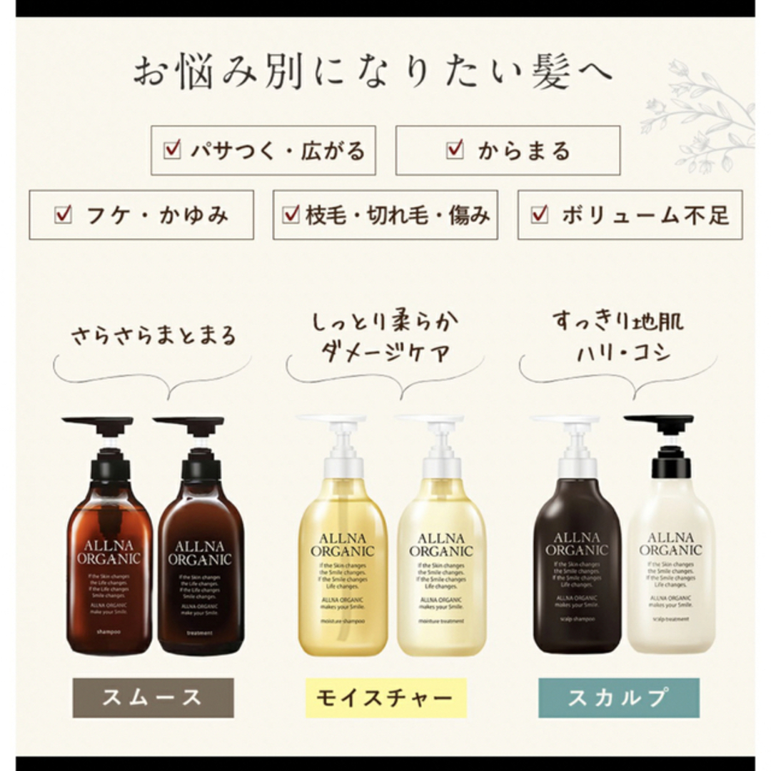 ALLNA ORGANIC(オルナオーガニック)のALLNA ORGANIC トリートメント詰替のみ コスメ/美容のヘアケア/スタイリング(トリートメント)の商品写真