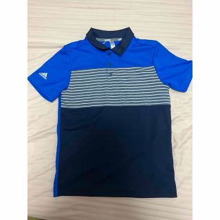 アディダス(adidas)のアディダス ゴルフ adidas BOYS ストライプ 半袖シャツ　150 (Tシャツ/カットソー)