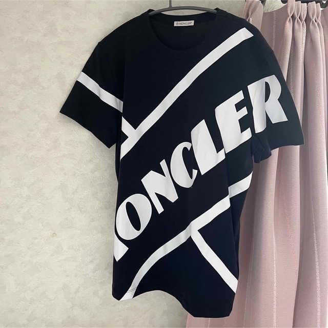 Tシャツ/カットソー(半袖/袖なし)MONCLER モンクレール ロゴ Tシャツ メンズ Sサイズ