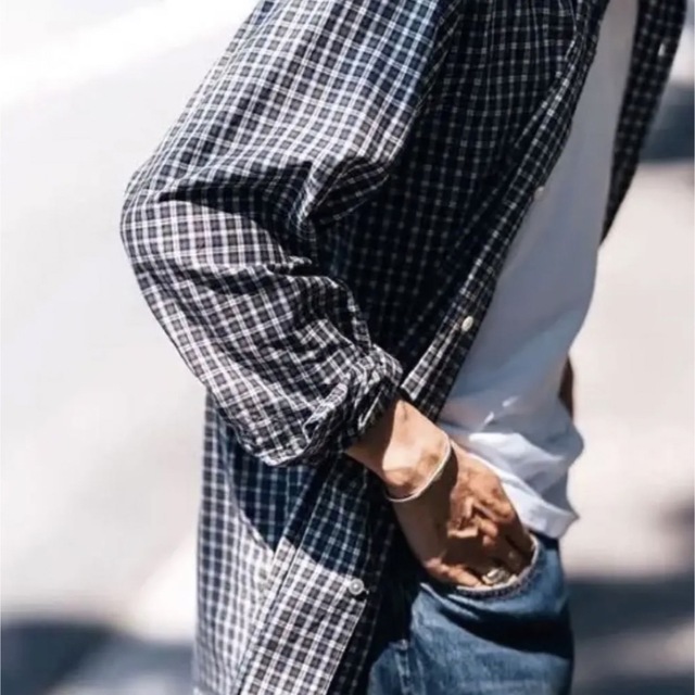 【美品】comoli（コモリ） タータンチェックシャツ　サイズ2　長袖