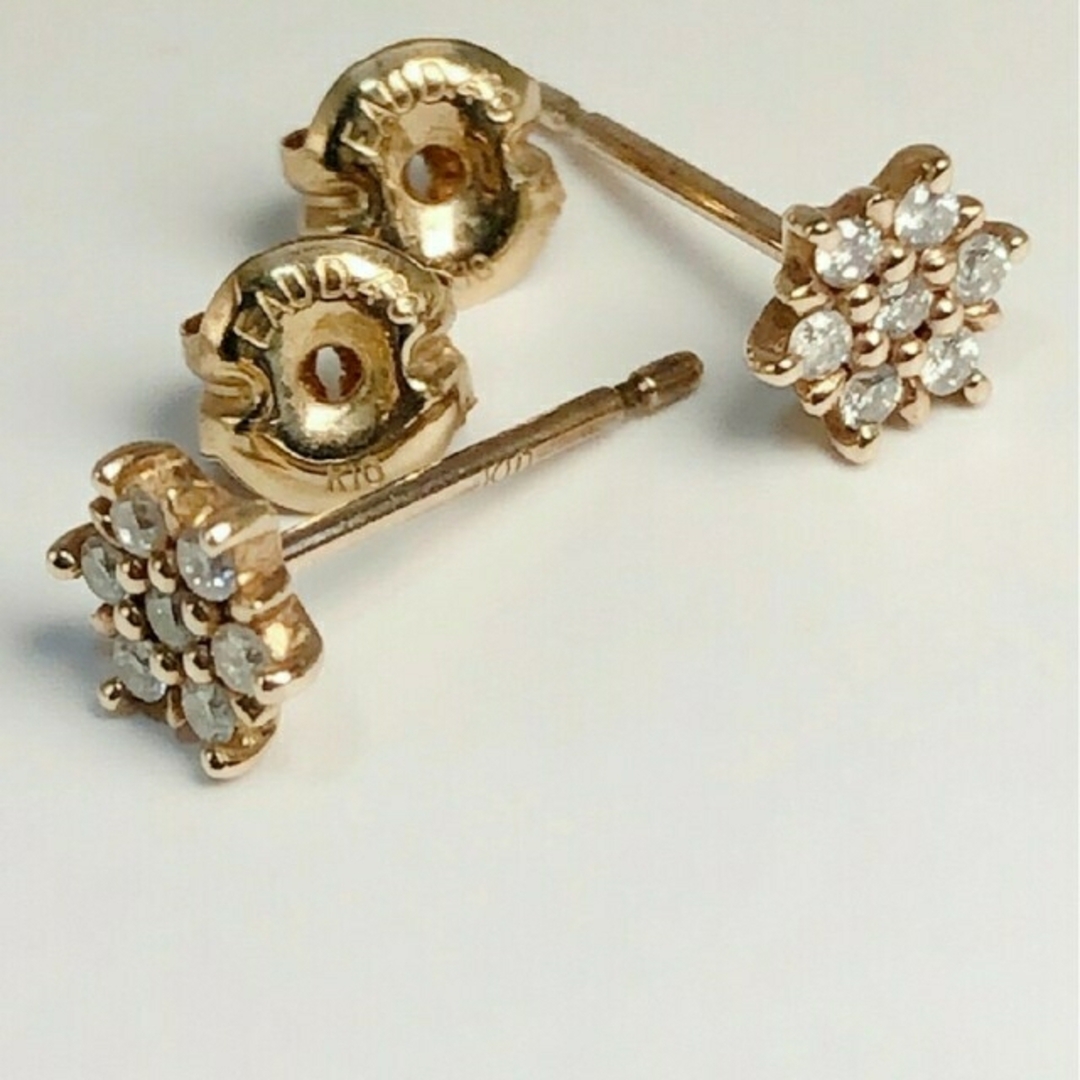 4℃ - EAU DOUCE4℃ K10 YG イエローゴールド ダイヤ ピアス 10金の通販
