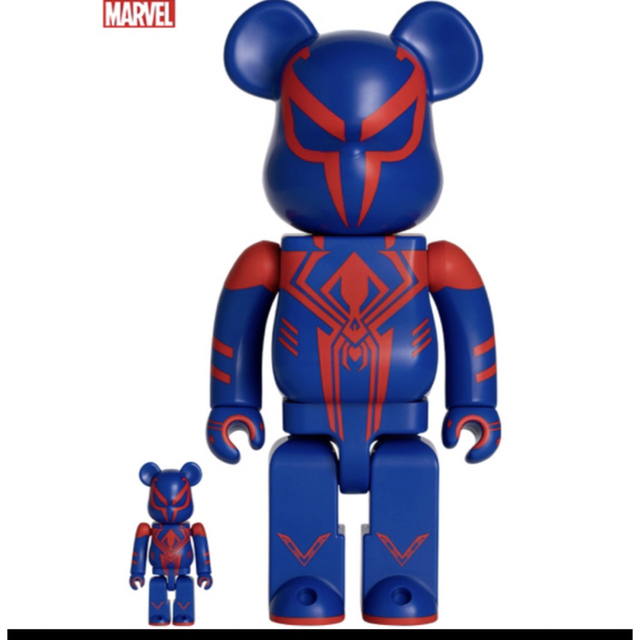 BE@RBRICK(ベアブリック)のBE@RBRICK SPIDER-MAN 2099 100 400% ムビチケ付 ハンドメイドのおもちゃ(フィギュア)の商品写真