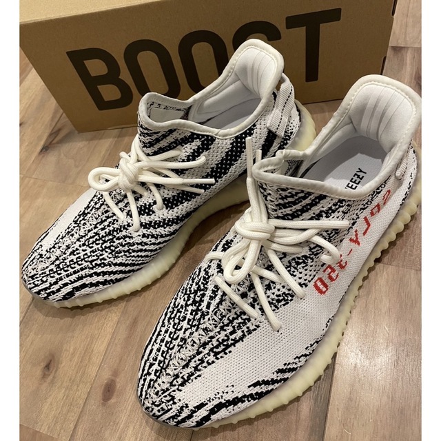 【27.5㎝】adidas YEEZY BOOST 350 V2 ZEBRAメンズ