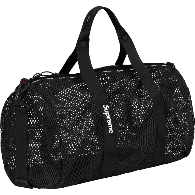 Supreme(シュプリーム)の黒 Supreme Mesh Duffle Bag Black 23SS 新品 メンズのバッグ(ドラムバッグ)の商品写真