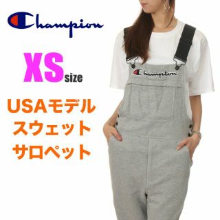 チャンピオン(Champion)の【新品】チャンピオン サロペット XS グレー オーバーオール レディース(サロペット/オーバーオール)