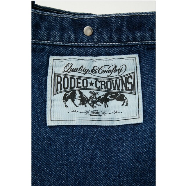 RODEO CROWNS WIDE BOWL(ロデオクラウンズワイドボウル)のLOGO SP DENIM TOTE レディースのバッグ(トートバッグ)の商品写真