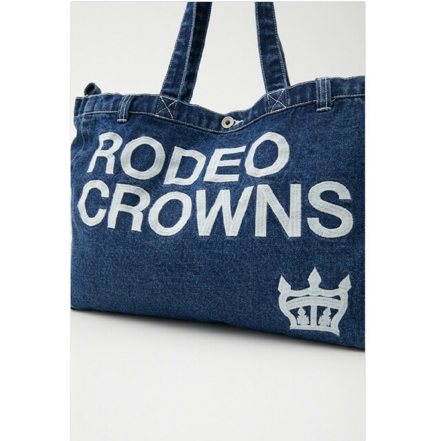 RODEO CROWNS WIDE BOWL(ロデオクラウンズワイドボウル)のLOGO SP DENIM TOTE レディースのバッグ(トートバッグ)の商品写真