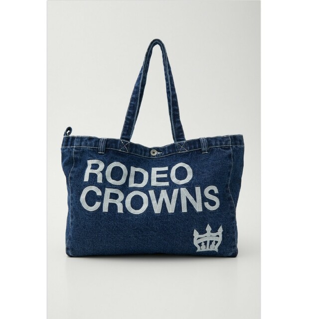 RODEO CROWNS WIDE BOWL(ロデオクラウンズワイドボウル)のLOGO SP DENIM TOTE レディースのバッグ(トートバッグ)の商品写真