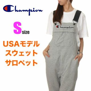 チャンピオン(Champion)の【新品】チャンピオン サロペット S グレー オーバーオール レディース(サロペット/オーバーオール)