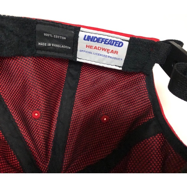 UNDEFEATED - UNDEFEATED アンディフィーテッド キャップ 美品 UNDEFEATED - UNDEFEATED アンディフィーテッド キャップ 美品