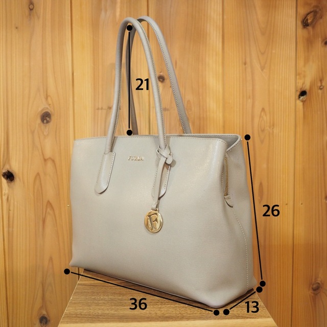 Furla - FURLA テッサ L トートバッグ ハンドバッグ グレージュ A4収納