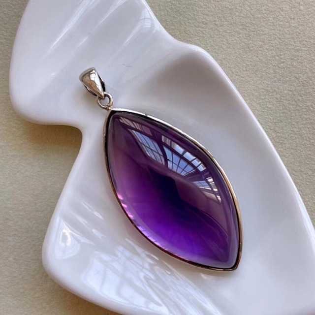 天然石 逸品アメジストs925（紫水晶）のネックレス（番号A2608）