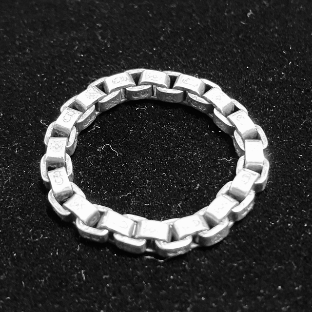 CHROME HEARTS  BOX CHAIN RING