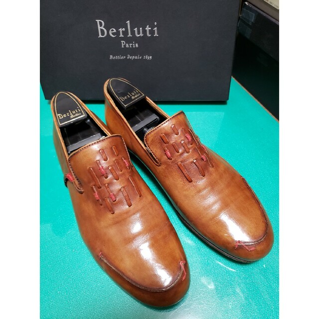 UK75カラーBerluti　ベルルッティ　デュルー　7.5　マダムオルガ期　ブラウン