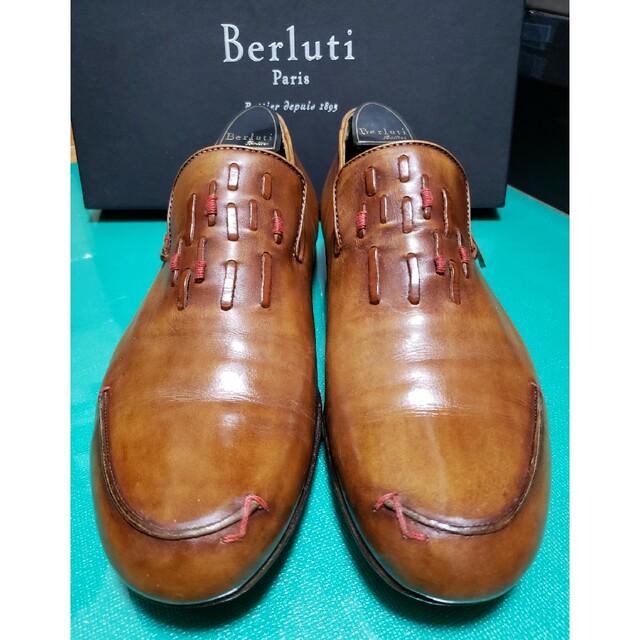 Berluti　ベルルッティ　デュルー　7.5　マダムオルガ期　ブラウン