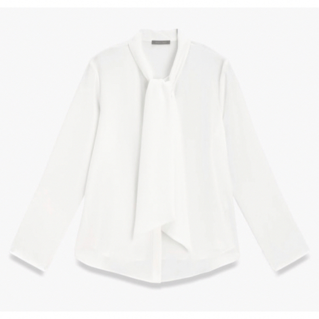 驚きの値段』 theory luxe 20SS 完売 ウォッシャブル ボウタイブラウス
