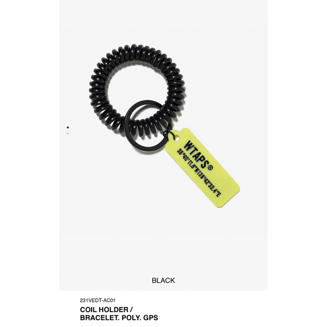 WTAPS 23 COIL HOLDER BRACELET. POLY. GPS