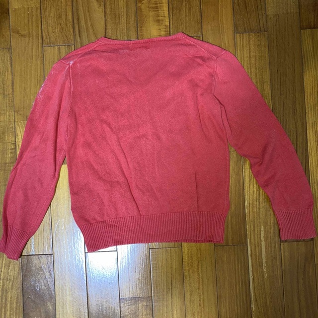 POLO RALPH LAUREN(ポロラルフローレン)のラルフローレン 赤いロゴ長袖ポロシャツ キッズ/ベビー/マタニティのキッズ服女の子用(90cm~)(Tシャツ/カットソー)の商品写真