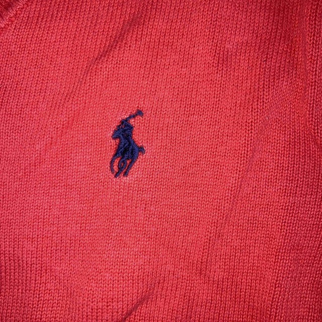 POLO RALPH LAUREN(ポロラルフローレン)のラルフローレン 赤いロゴ長袖ポロシャツ キッズ/ベビー/マタニティのキッズ服女の子用(90cm~)(Tシャツ/カットソー)の商品写真