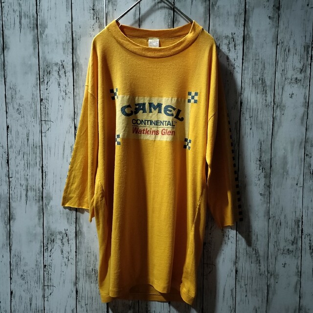 七分袖カットソー　アメリカンビンテージ　USA製　古着 メンズのトップス(Tシャツ/カットソー(七分/長袖))の商品写真