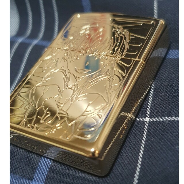zippo goldlimitedとある科学の超電磁砲 御坂美琴 18Kメッキの zippo goldlimitedとある科学の超電磁砲 御坂美琴 18Kメッキの