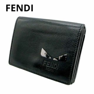 値下げ【美品/カード/箱あり】FENDI モンスター三つ折り財布