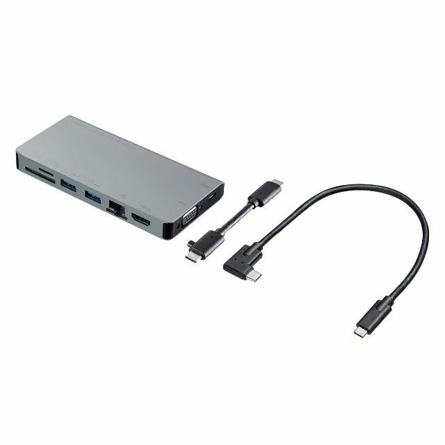 サンワサプライ USB Type-C ドッキングハブ（VGA・HDMI・LANポ