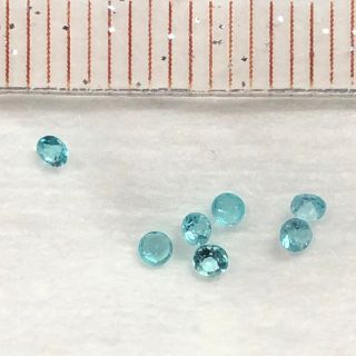 お値下げパライバトルマリン　ルース　7ピース　合計0.13ct(各種パーツ)