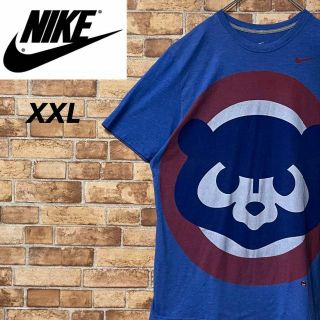 ナイキ(NIKE)のNIKE　ナイキ　Tシャツ　ビッグシルエット　ビッグプリント　ブルー　XXL.(Tシャツ/カットソー(半袖/袖なし))