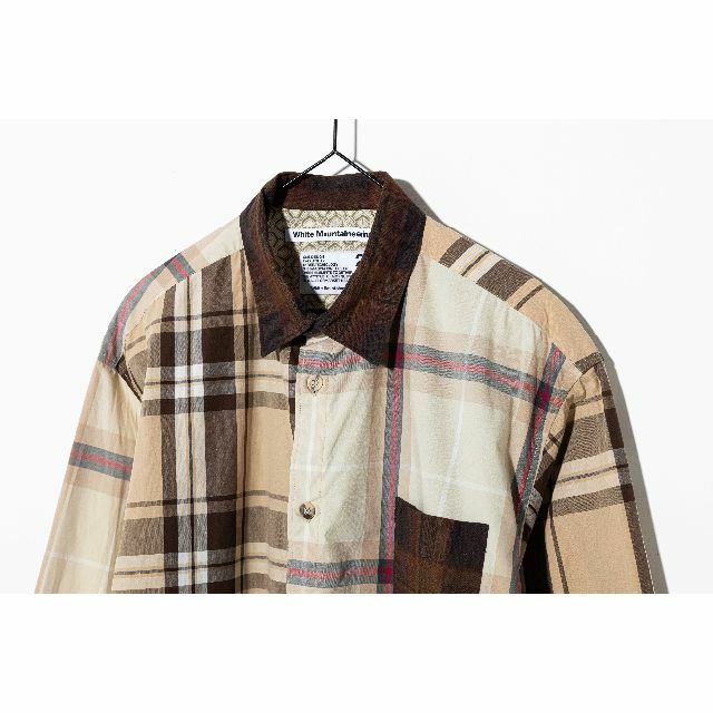 WHITE MOUNTAINEERING(ホワイトマウンテニアリング)の22SS 新品 ホワイトマウンテニアリング ランダムチェックシャツ 2 日本製 メンズのトップス(シャツ)の商品写真