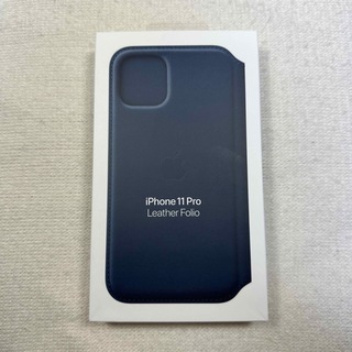 Apple - iPhone 11 Proレザーフォリオ ディープシーブルー