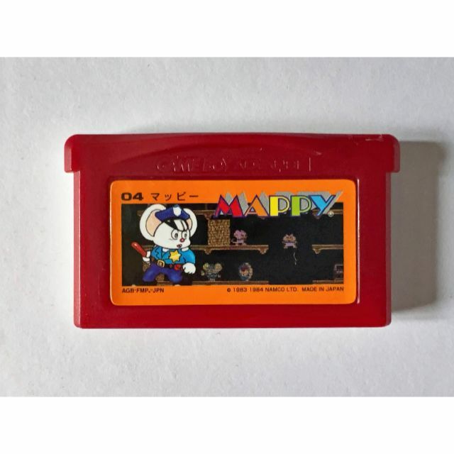 ゲームボーイアドバンス(ゲームボーイアドバンス)のGBA マッピー ファミコンミニ　ゲームボーイアドバンス Mappy エンタメ/ホビーのゲームソフト/ゲーム機本体(携帯用ゲームソフト)の商品写真