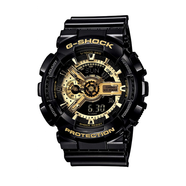 [ジーショック] メンズ 腕時計 GA-110GB-1AJF ブラック