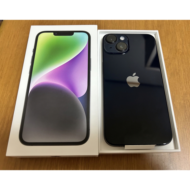 iPhone14 本体 128GB ミッドナイト 美品 SIMフリー 100%-