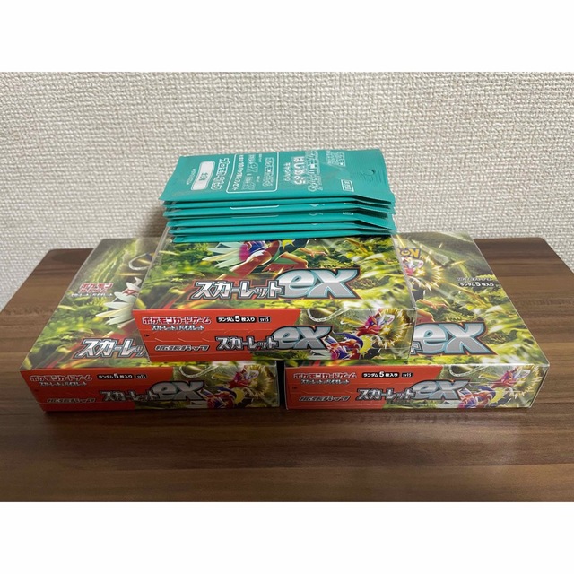 ポケモンカードゲーム スカーレットex 未開封シュリンク付き 3BOX