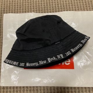 Supreme Embroidered Brim Crusher S/M 黒