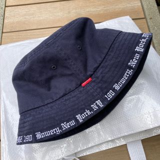 Supreme Embroidered Brim Crusher S/M 黒