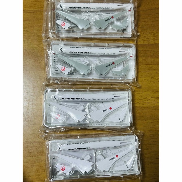 JAL(日本航空) - JAL 飛行機模型 ノベルティ プラモデル 4個セットの