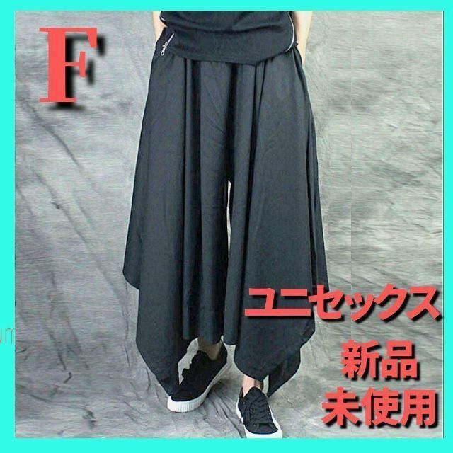 袴パンツ　ゴシックパンク　ワイドパンツ　モード系　L～2XL対応　フレアパンツ レディースのパンツ(サルエルパンツ)の商品写真