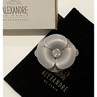 Alexandre de Paris祭り⑤  レア品！バレッタ　ピンク花