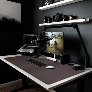 CacoyエココルクとPUレザーデスクパッド、120x60cmデュアルサイドオフ