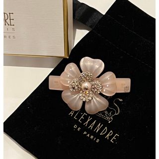 アレクサンドルドゥパリ(Alexandre de Paris)のAlexandre de Paris祭り⑤  レア品！バレッタ　ピンク花(バレッタ/ヘアクリップ)